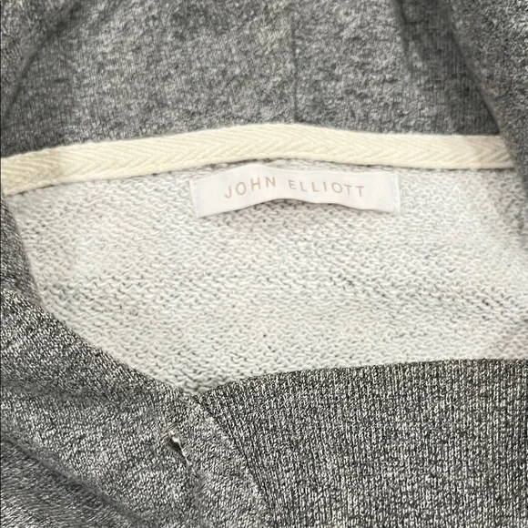 John Elliott Charcoal Gray Hoodie - Picture 2 of 4